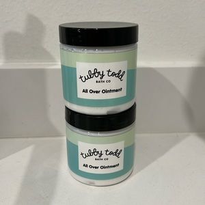 Two brand new unopened Tubby Todd All Over Ointment. 3.5 oz each